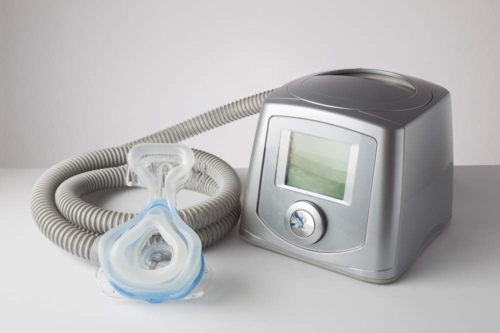 CPAP machine, mask, and hose